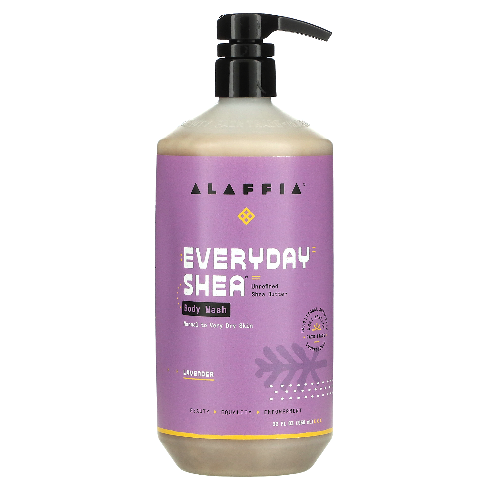 Alaffia, Everyday Shea, Body Wash, Normal to Very Dry Skin, Lavender