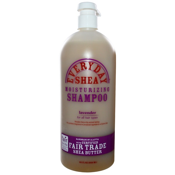 Everyday Shea, Moisturizing Shampoo, Lavender, 32 fl oz (950 ml