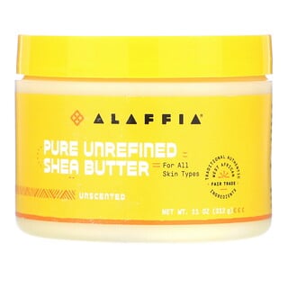 Alaffia, Pure Unrefined Shea Butter, Unscented, 11 oz (312 g)