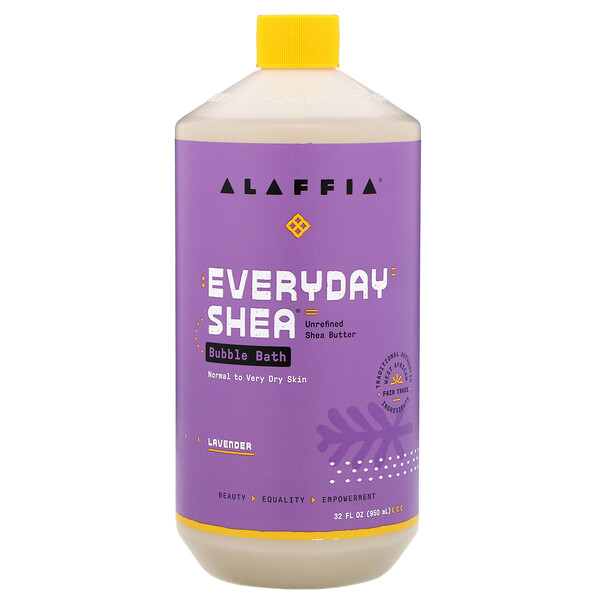 Everyday Shea‏, Bubble Bath, Lavender, 32 fl oz (950 ml)