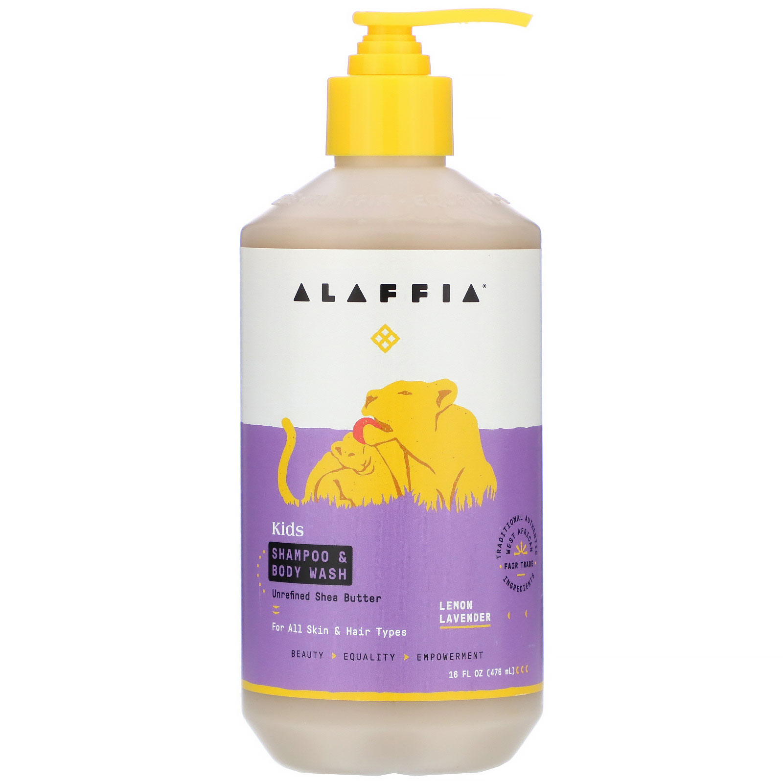 iHerb 洗浴用品 Alaffia, Shampoo & Body Wash, Babies & Kids, Lemon Lavender, 16 fl oz (475 ml)