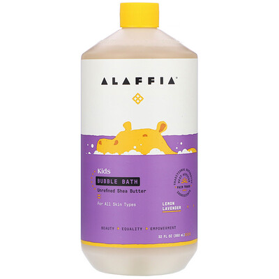 Купить Alaffia Детская пена для ванны, лимон и лаванда, 950 мл (32 жидких унции)