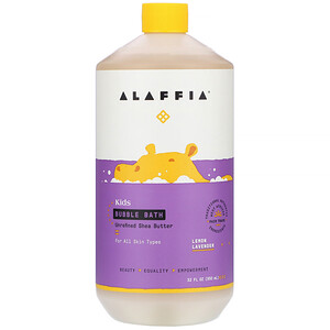 Отзывы о Алаффия, Kids Bubble Bath, Lemon Lavender, 32 fl oz (950 ml)