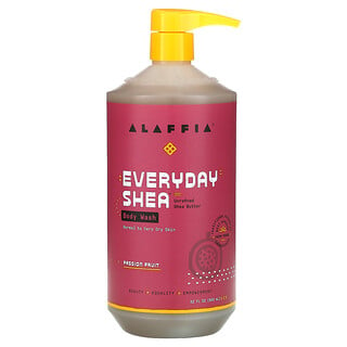 Alaffia, Everyday Shea، غسول الجسم، زهرة الآلام، 32 أونصة سائلة (950 مل)