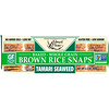 Edward & Sons, Brown Rice Snaps Camilan Panggang dengan Biji-bijian Utuh, Rumput Laut Tamari, 100 g (3,5 ons)