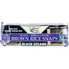 Edward & Sons, Baked Whole Grain Brown Rice Snaps, Black Sesame, 3.5 oz (100 g)