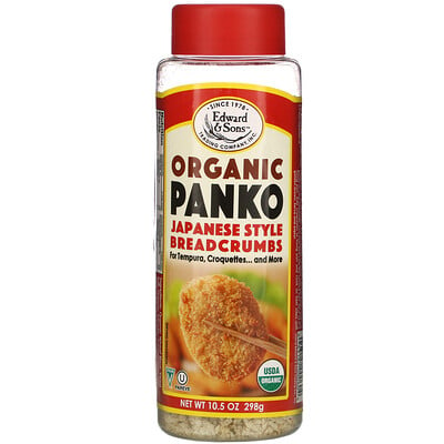 Edward & Sons Organic Panko, Japanese Style Breadcrumbs, 10.5 oz (298 g)