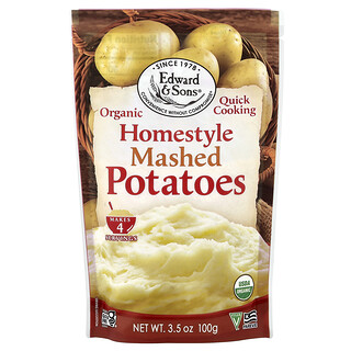 Edward & Sons, Organic Mashed Potatoes, Bio-Kartoffelpüree, Homestyle, 100 g (3,5 oz.)