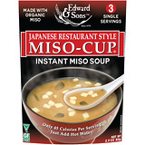 Edward & Sons, Edward & Sons, Miso-Cup, Japanese Restaurant Style, 3 Individual Servings отзывы
