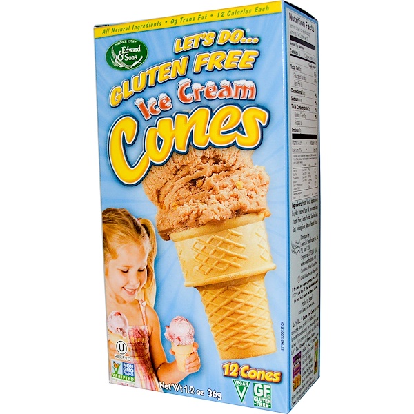 Edward And Sons Gluten Free Ice Cream Cones 12 Cones 12 Oz 36 G 5259