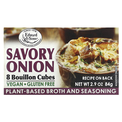 

Edward & Sons Savory Onion Bouillon Cubes 8 Cubes