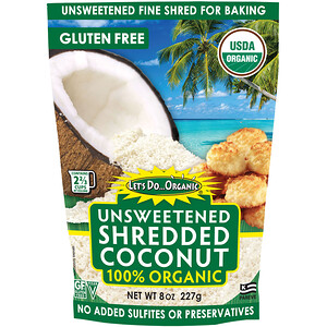 Отзывы о Эдвард энд Санс, Let's Do Organic, 100% Organic Unsweetened Shredded Coconut, 8 oz (227 g)