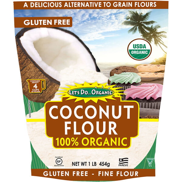 Edward & Sons, Edward & Sons, Let's Do Organic, 100% Organic Coconut Flour, 1 lb (454 g)