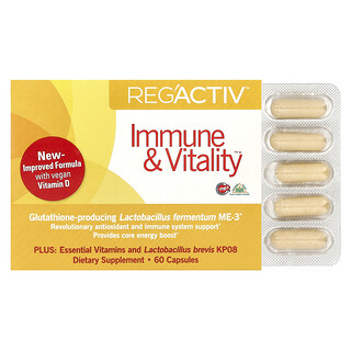 Dr. Ohhira's, Reg'Activ, Immune & Vitality, 60 Kapsül