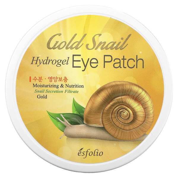 Esfolio, Gold Snail Hydrogel Eye Patch, 60 Patches