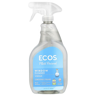 Earth Friendly Products, Ecos®, plantedrevet vindusvasker, eddik, 650 ml
