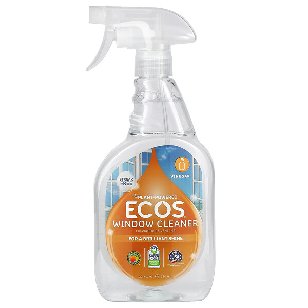 Earth Friendly Products, Ecos，窗户清洁剂，22 液量盎司（650 毫升）