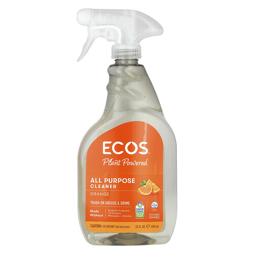 Ecos, Ecos®, Plant Powered All-Purpose Cleaner, Orange, 22 fl oz (650 ml)