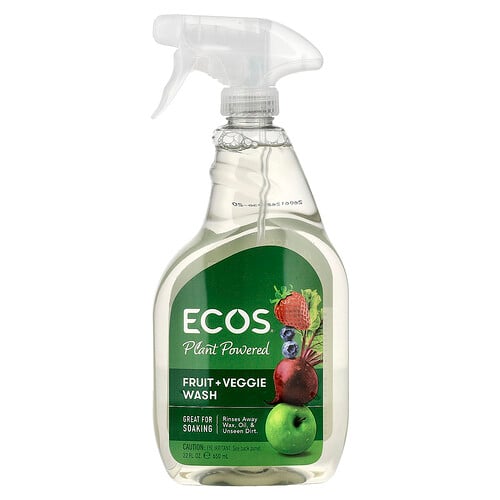 Ecos, Ecos®, Plant Powered Fruit + Veggie Wash, 22 fl oz (650 ml)