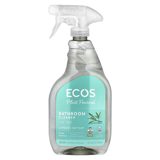 Earth Friendly Products, Ecos®, Plant Powered Bathroom Cleaner, Tea Tree, 22 fl oz (650 ml)