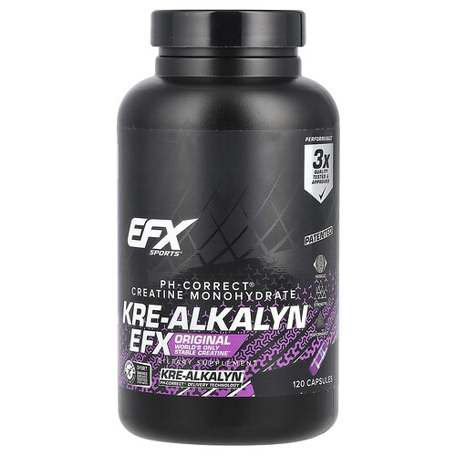 Efx Sports Kre-Alkalyn® EFX, 120 Capsules (750 mg per Capsule)