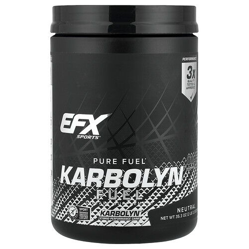 Efx Sports Karbolyn Fuel, Neutral, 2 lb 3.3 oz (1,000 g)