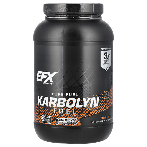 EFX Sports, Karbolyn® Fuel, Orange, 4 lb 4.8 oz (1,950 g)