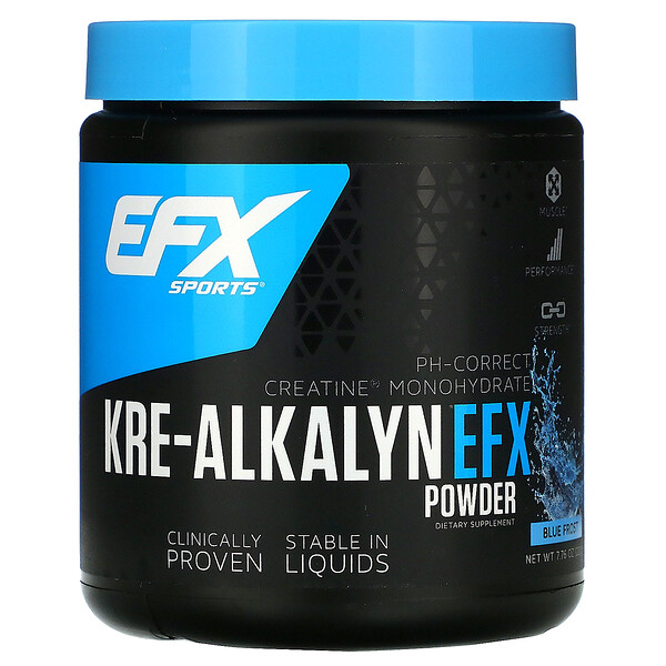 EFX Sports‏, Kre-Alkalyn EFX, אבקת קריאטין בטעם צונן, 220 גרם (7.76 אונקיות)