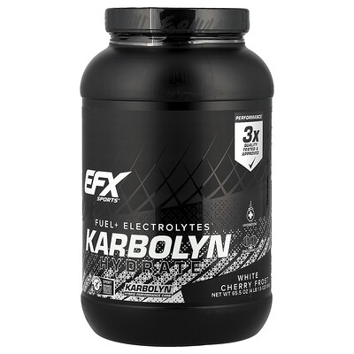 EFX Sports, Karbolyn® Hydrate, White Cherry Frost, 4 lb 1.5 oz (1,856 g)