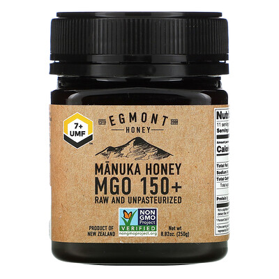 Купить Egmont Honey Мед манука, необработанный и непастеризованный, MGO 150+, 250 г (8, 82 унции)