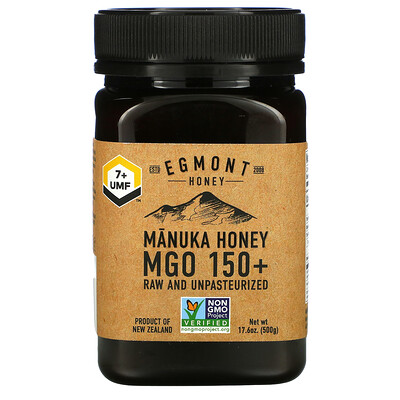 

Egmont Honey Manuka Honey Raw And Unpasteurized 150+ MGO 17.6 oz (500 g)