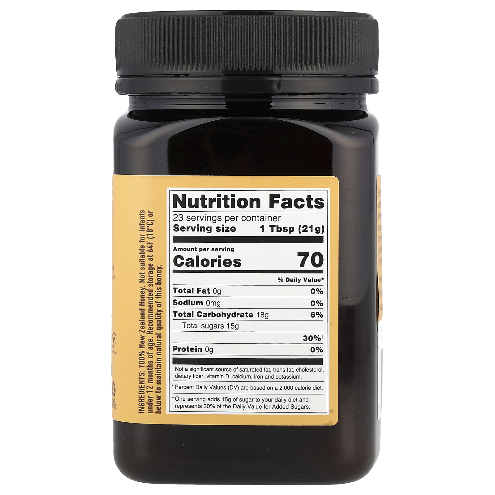 Egmont Honey, Manuka Honey, MGO 50+, Raw & Unpasteurized 17.6 oz