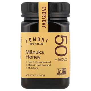 Egmont Honey, Miele di Manuka, crudo e non pastorizzato, MGO 50+, 500 g