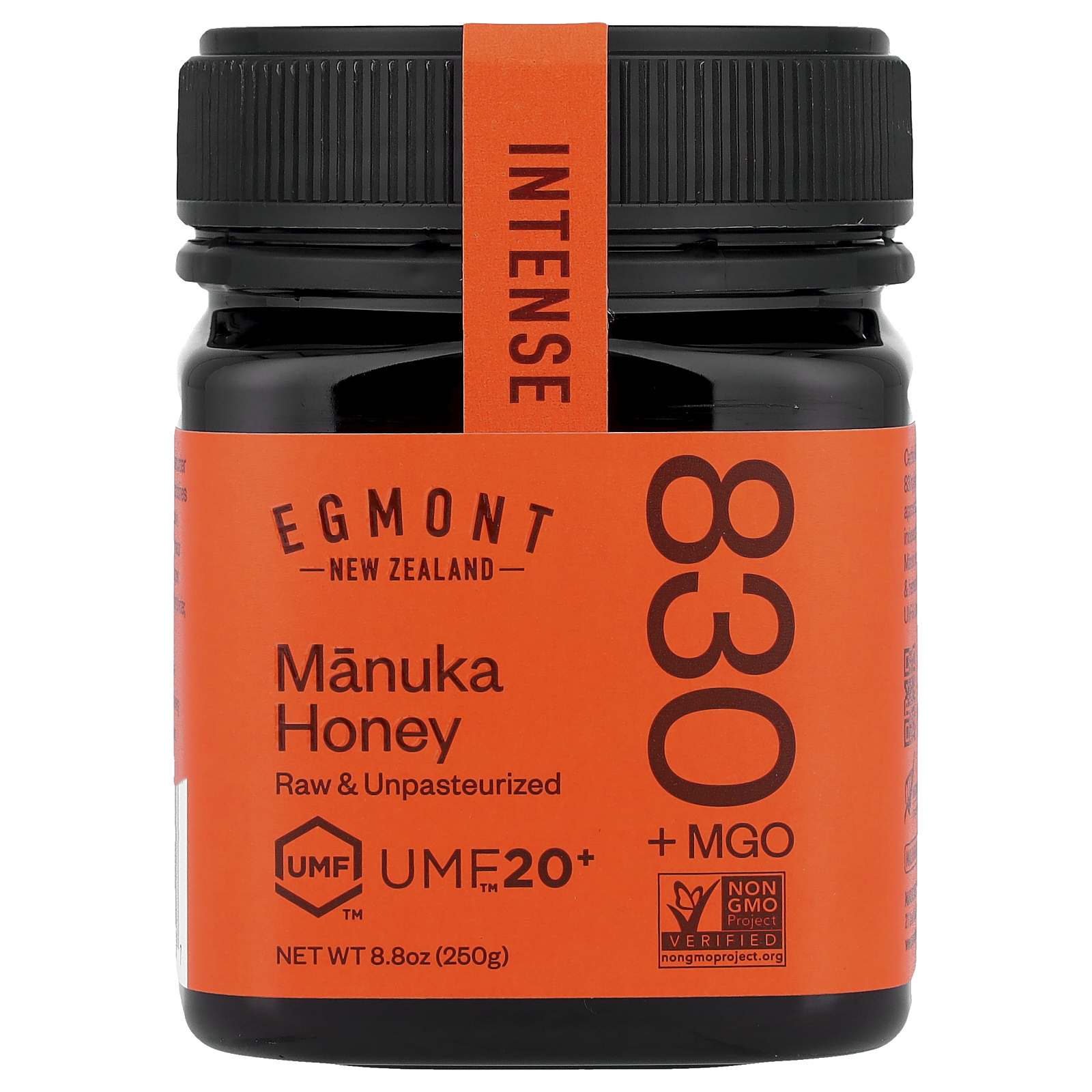Manuka Honey, Raw & Unpasteurized, UMF™ 20+, MGO 830+, 8.8 oz (250