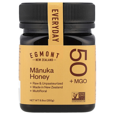 Egmont Honey Manuka Honey Raw & Unpasteurized MGO 50+ 8.8 oz (250 g)