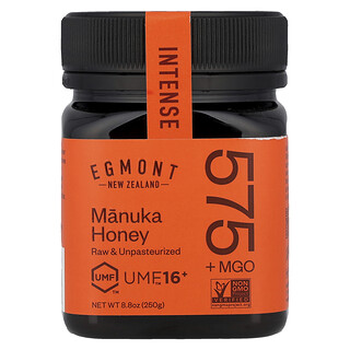 Egmont Honey, Miele di Manuka, crudo e non pastorizzato, UMF™ 16+, MGO 575+, 250 g