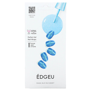 Edgeu (엣지유), 퍼펙트 젤 네일 랩, ENA 444 블루 홀 자석, 19개 세트