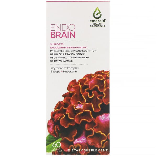 Emerald Health Bioceuticals‏, EndoBrain, 60 Vegan Softgels