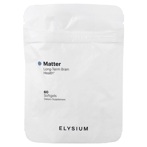 Elysium, Matter, Langfristige Gehirngesundheit, 60 Weichkapseln