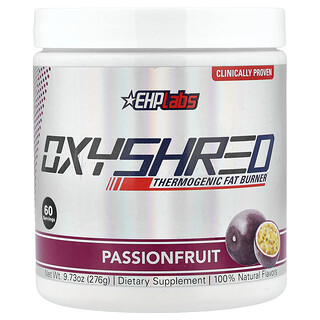 EHPlabs, OxyShred, термогенный сжигатель жира, со вкусом маракуйи, 264 г (9,3 унции)