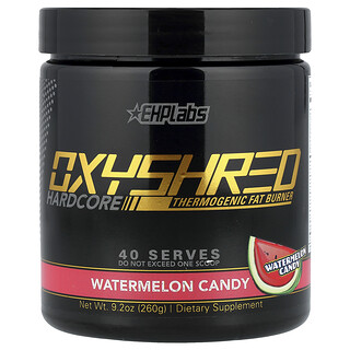 إي إتش بي لابس‏, OxyShred Hardcore ، حارق للدهون حراري ، حلوى البطيخ ، 9.2 أونصات (260 جم)