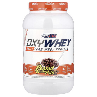 EHPlabs, OxyWhey, сухой протеин для хорошего самочувствия, колечки с арахисовым маслом, 983 г (2,16 фунта)