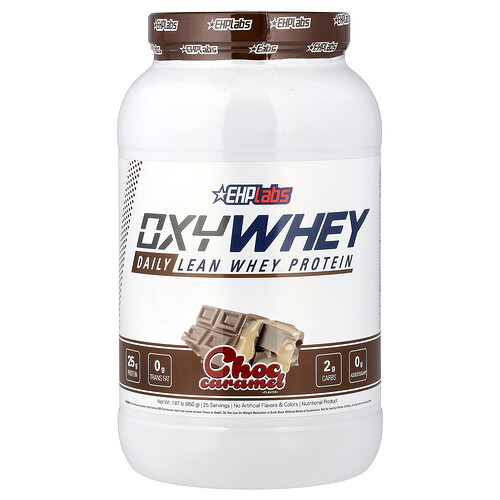 EHPlabs, OxyWhey, Protéines de lactosérum journalières, Caramel et chocolat, 850 g