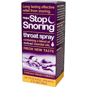 Эссеншл Хэлт Продактс, Helps Stop Snoring, Throat Spray, 2 fl oz (59 ml) отзывы