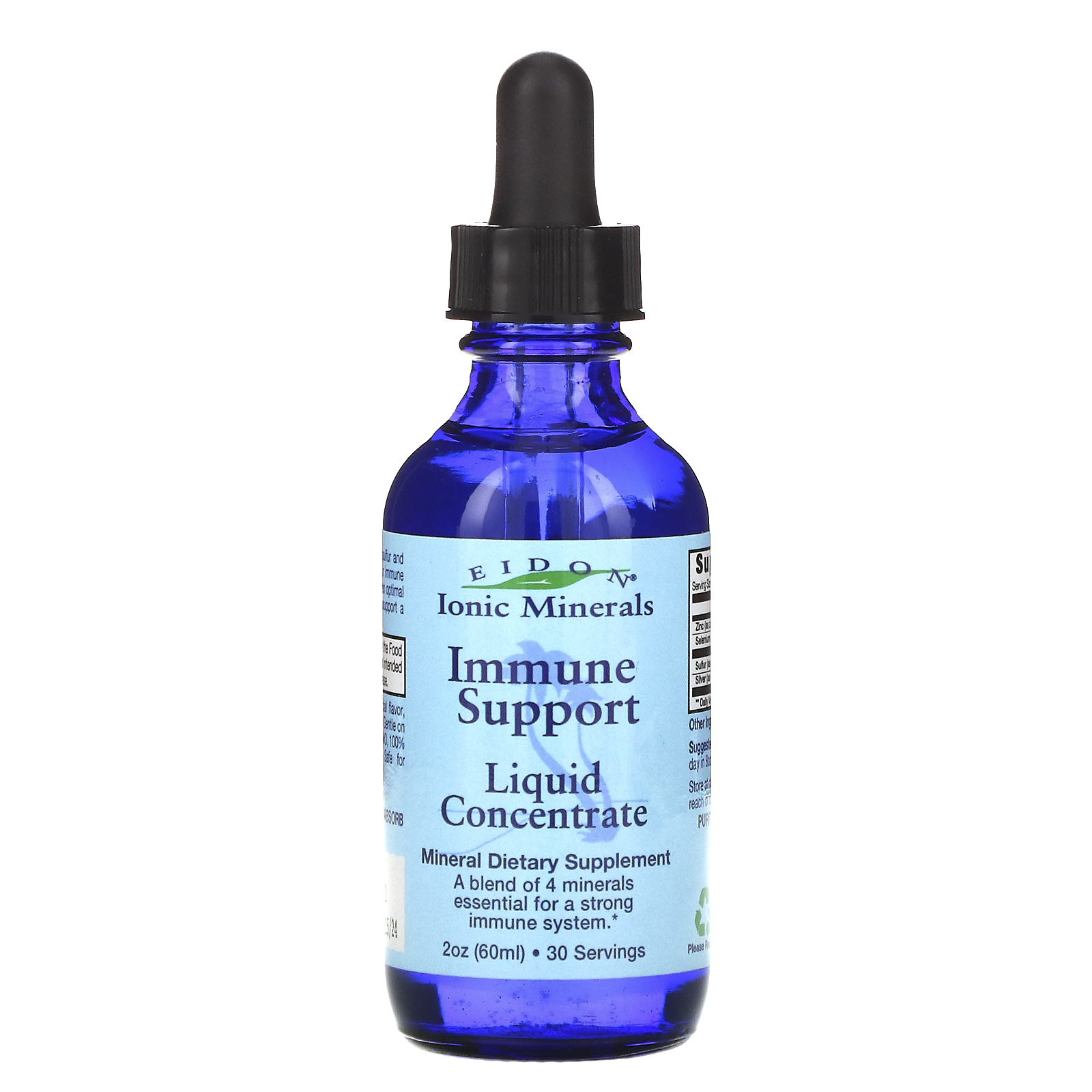 Eidon Mineral Supplements, Ionic Minerals, Immune Support, Liquid Concentrate, 2 oz (60 ml) iHerb