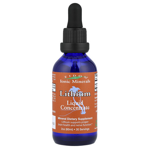Eidon Ionic Minerals, Lithium, Liquid Concentrate, 2 oz (60 ml)