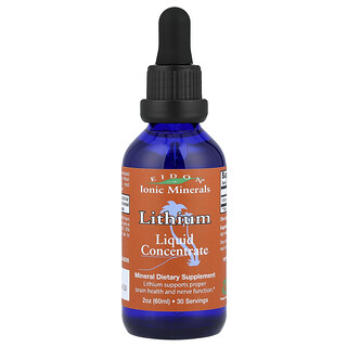 Eidon Ionic Minerals, Lithium, Liquid Concentrate, Lithium, flüssiges Konzentrat, 60 ml (2 oz.)