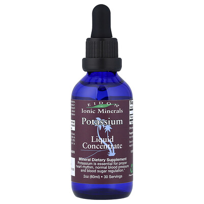 Eidon Ionic Minerals, Potasio, Concentrado líquido, 60 ml (2 oz)