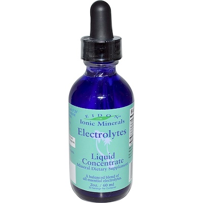 Eidon Mineral Supplements Ionic Minerals, Electrolytes, Liquid Concentrate, 2 oz (60 ml)