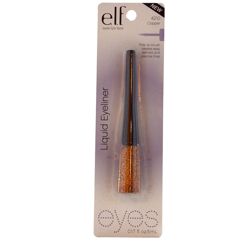 E.L.F., Liquid Eyeliner, Copper, 0.17 fl oz (5 ml) iHerb
